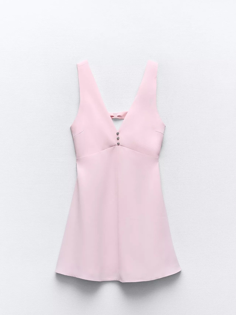 Zara Jewel Button Pinafore Dress
